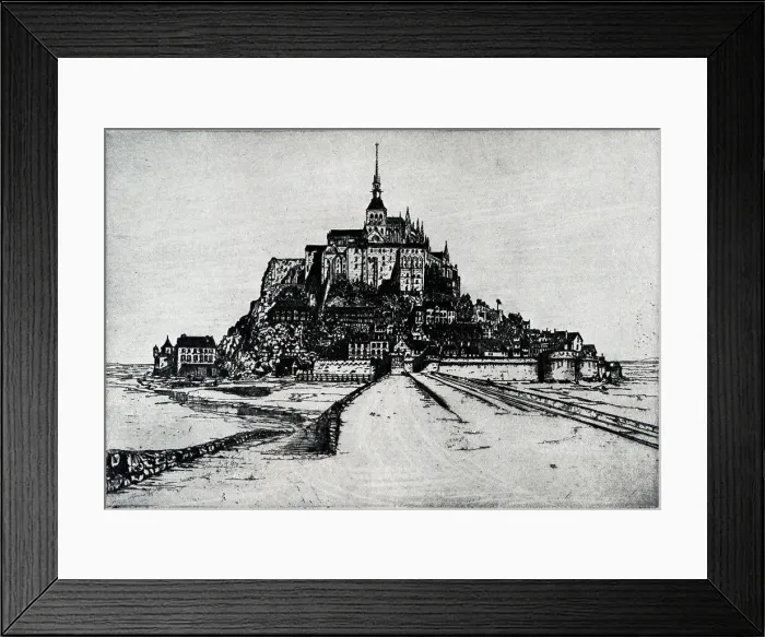 Framed Print : Mont St Michel, Low Tide Framed Print : Mont St Michel, Low Tide
