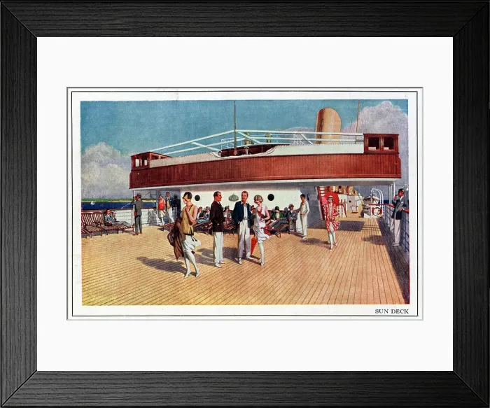 Framed Print : Stella Polaris Sun Deck Framed Print : Stella Polaris Sun Deck