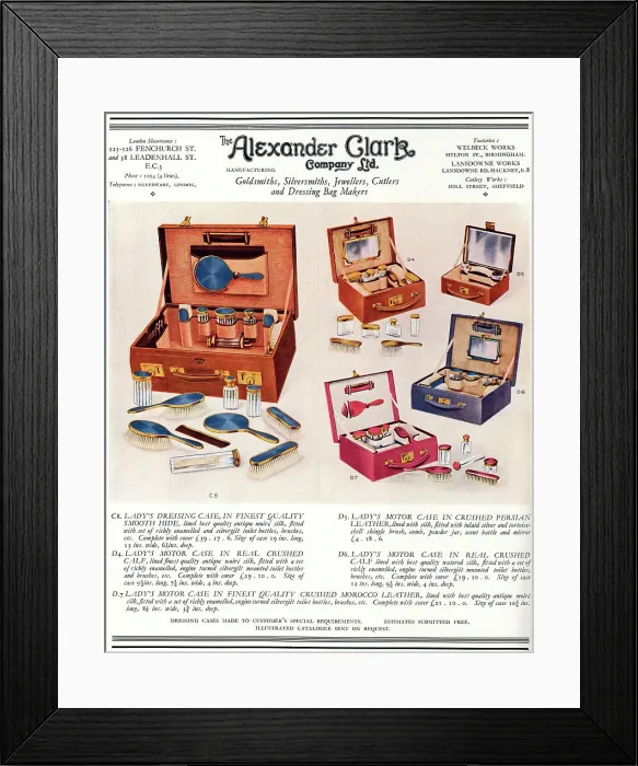 Framed Print : The Alexander Clark Company Advertisement Framed Print : The Alexander Clark Company Advertisement