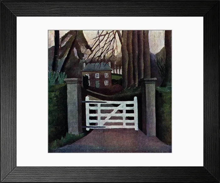 Framed Print : The House With The White Gate Framed Print : The House With The White Gate