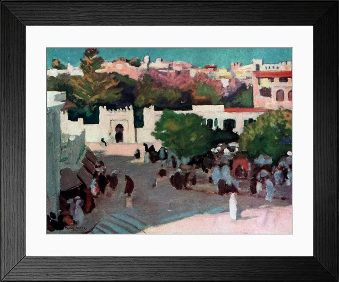 Framed Print : Busy Town Centre Framed Print : Busy Town Centre