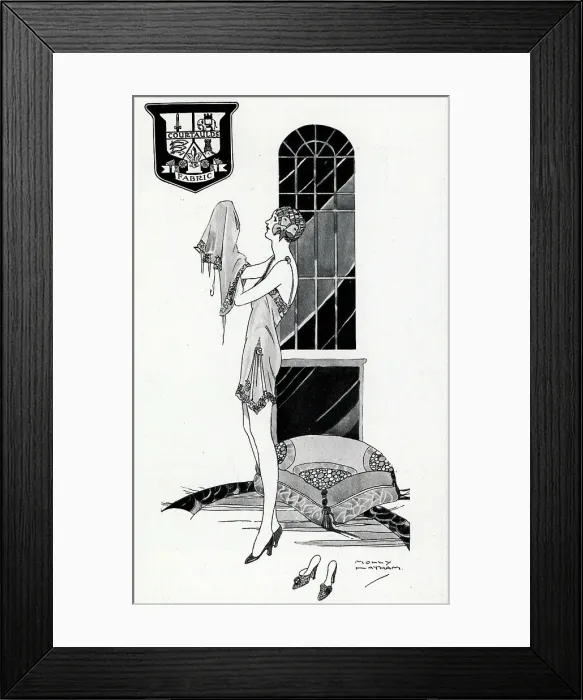 Framed Print : Courtaulds Delysia Advertisement Framed Print : Courtaulds Delysia Advertisement