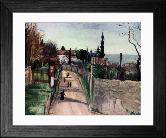 Framed Print : Coastal Town Framed Print : Coastal Town