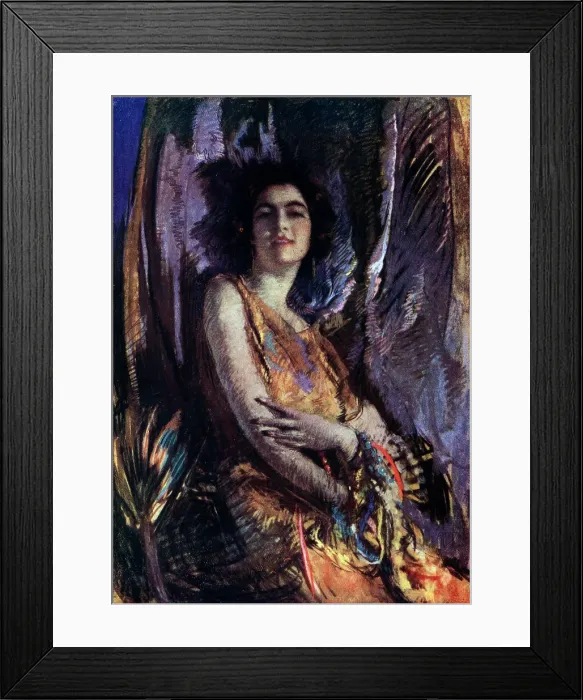 Framed Print : Muriel. A portrait pastel painting of Muriel, a woman wearing an orange dress Framed Print : Muriel. A portrait pastel painting of Muriel, a woman wearing an orange dress