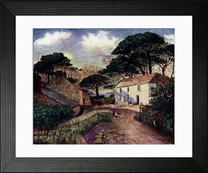 Framed Print : Cornish Farm Framed Print : Cornish Farm