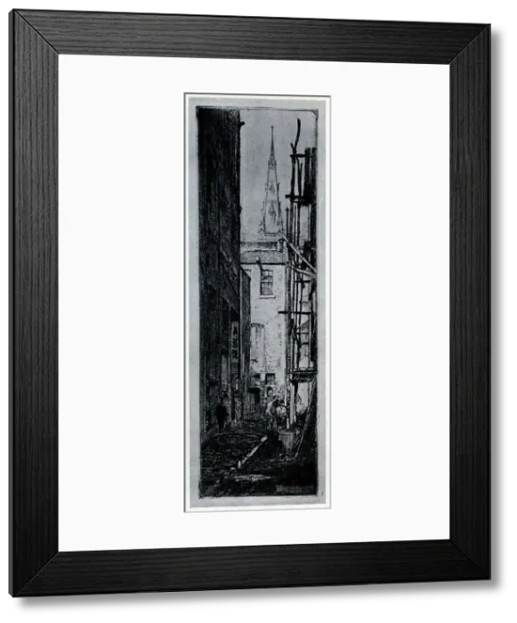 Framed Print : The Slum. This etching shows The Slum, located at Bullen Lane Framed Print : The Slum. This etching shows The Slum, located at Bullen Lane