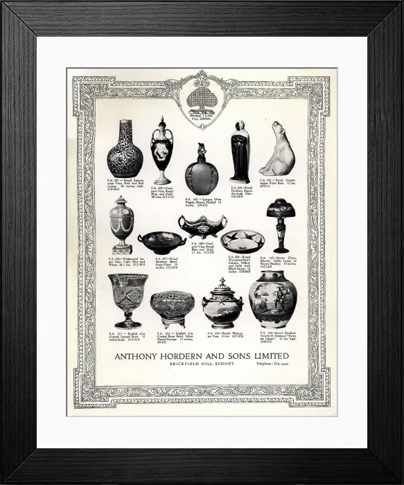 Framed Print : Anthony Hordern and Sons Advertisement Framed Print : Anthony Hordern and Sons Advertisement