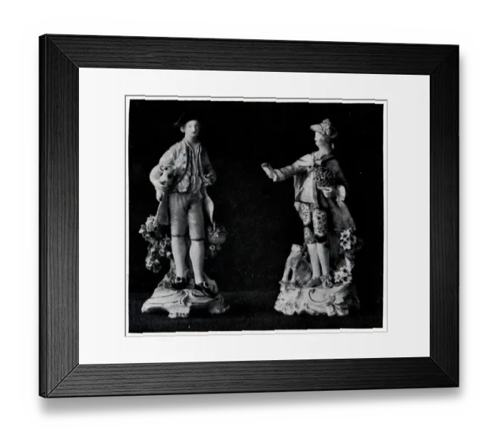 Framed Print : Two Chelsea Figures Framed Print : Two Chelsea Figures