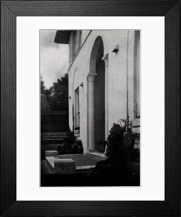 Framed Print : Entrance Porch. Residence at Neutral Bay, Sydney Framed Print : Entrance Porch. Residence at Neutral Bay, Sydney