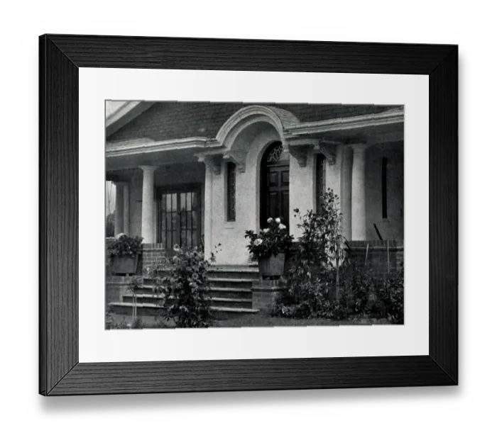 Framed Print : Entrance Porch, Berylune, Leura Framed Print : Entrance Porch, Berylune, Leura