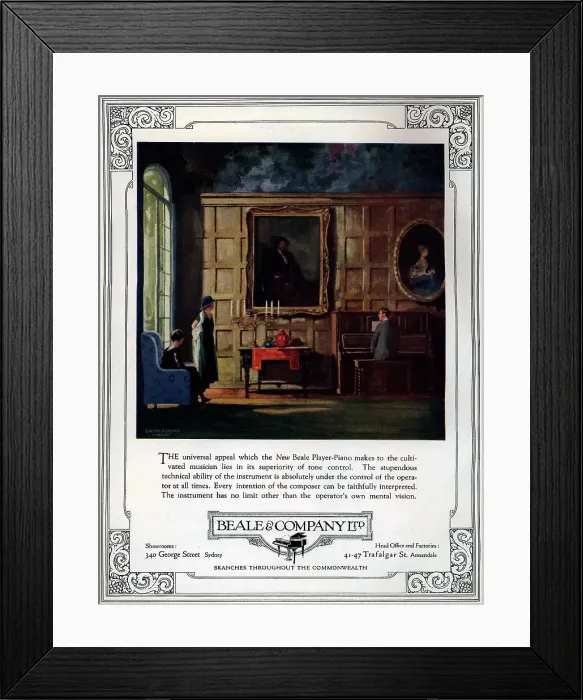 Framed Print : Beale & Company Advertisement Framed Print : Beale & Company Advertisement