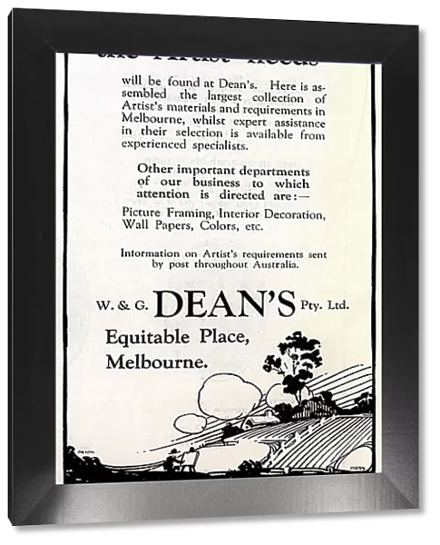 W. & G. Dean's Advertisement