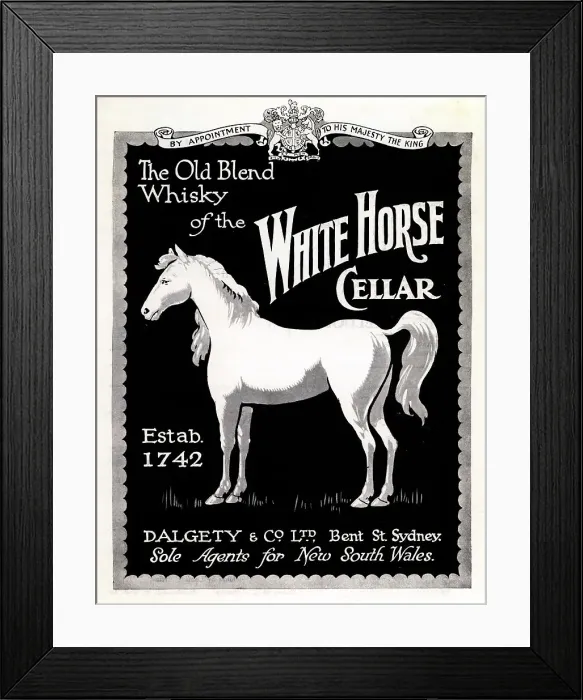 Framed Print : Dalgety & Co White Horse Cellar Advertisement Framed Print : Dalgety & Co White Horse Cellar Advertisement