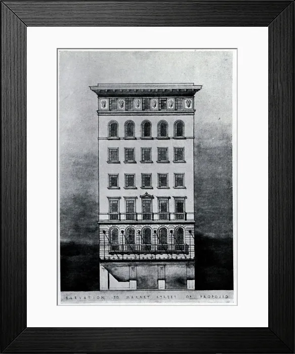 Framed Print : Messrs. Sargents Ltd, Proposed Building Framed Print : Messrs. Sargents Ltd, Proposed Building