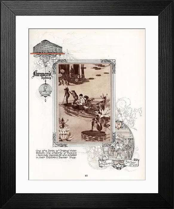 Framed Print : Farmer's Sydney Advertisement Framed Print : Farmer's Sydney Advertisement