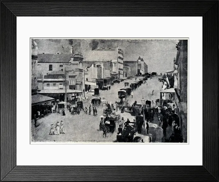 Framed Print : Bourke Street, Melbourne Framed Print : Bourke Street, Melbourne