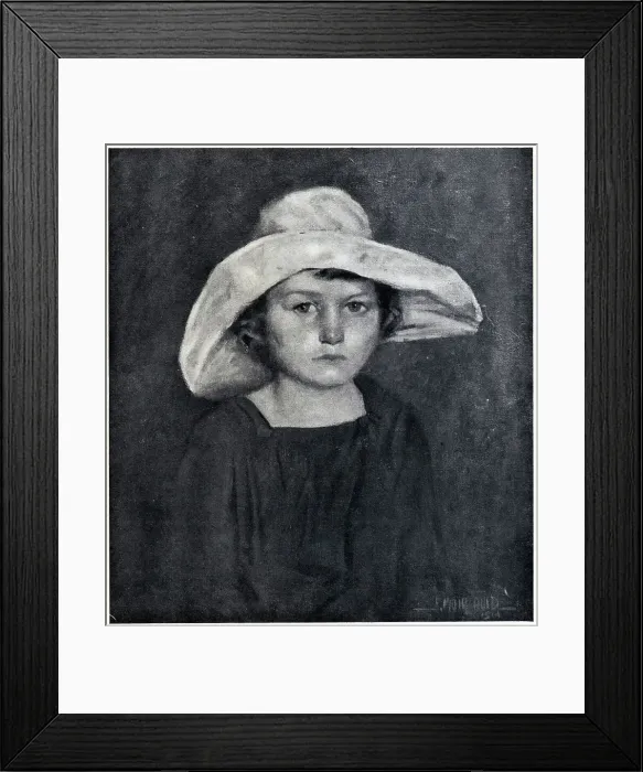 Framed Print : Thelma. A portrait oil painting of a little girl Framed Print : Thelma. A portrait oil painting of a little girl
