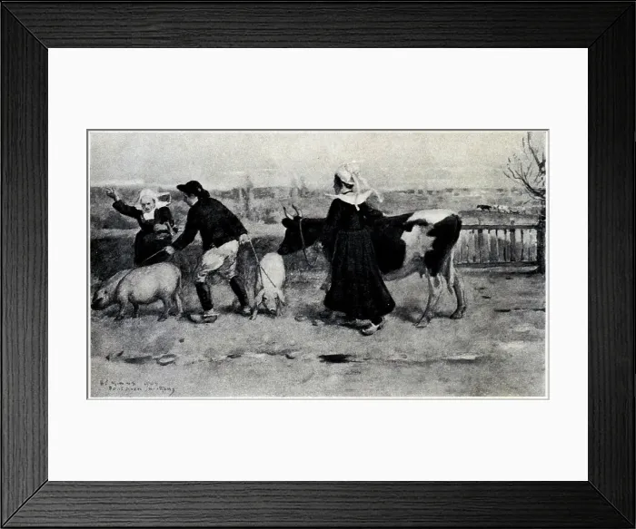 Framed Print : Off to Market, Brittany Framed Print : Off to Market, Brittany
