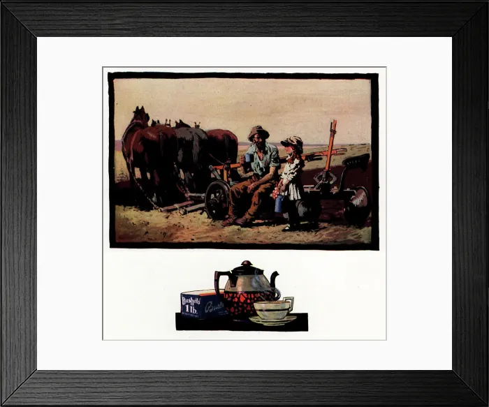 Framed Print : Bushells Advertisement Framed Print : Bushells Advertisement