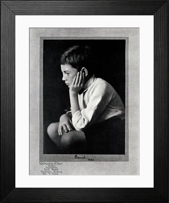 Framed Print : David. A portrait advertisement photograph of a boy named David Framed Print : David. A portrait advertisement photograph of a boy named David
