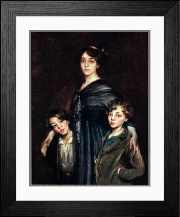 Framed Print : Mother and Sons Framed Print : Mother and Sons
