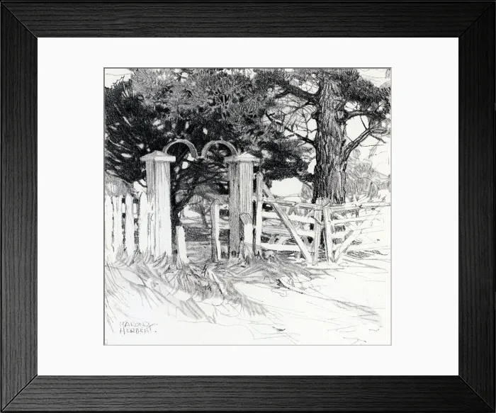Framed Print : The Old Park Gates Framed Print : The Old Park Gates