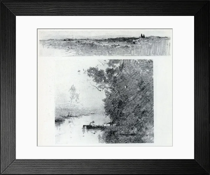 Framed Print : Landscape Drawings Framed Print : Landscape Drawings