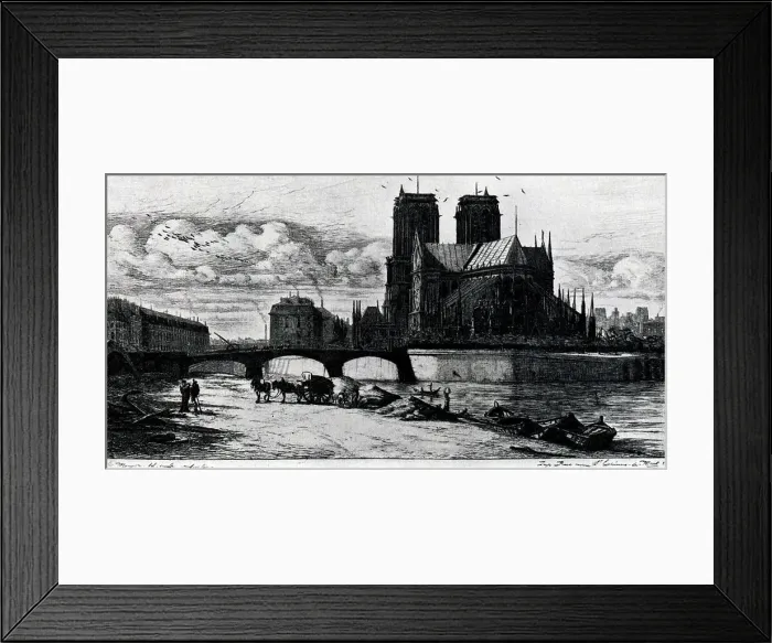 Framed Print : LAbside d Notre Dame Framed Print : LAbside d Notre Dame