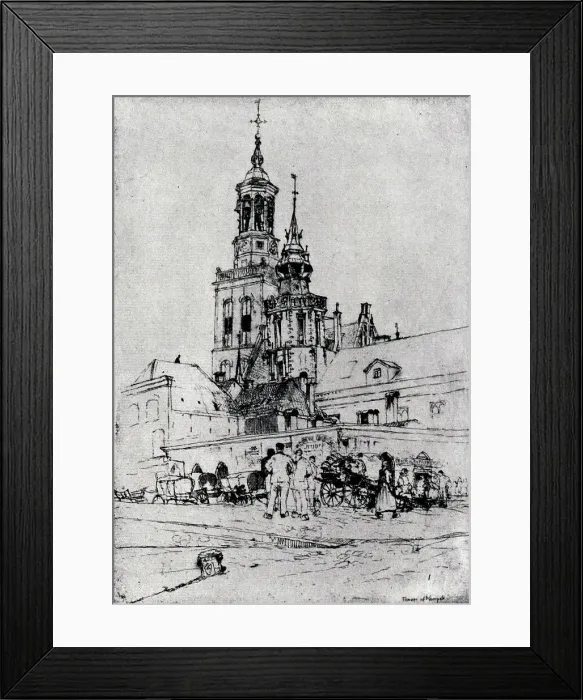 Framed Print : Towers at Kampen, Holland Framed Print : Towers at Kampen, Holland