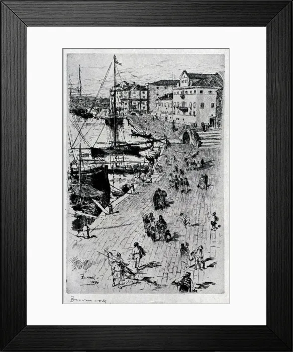 Framed Print : The Riva, Venice Framed Print : The Riva, Venice