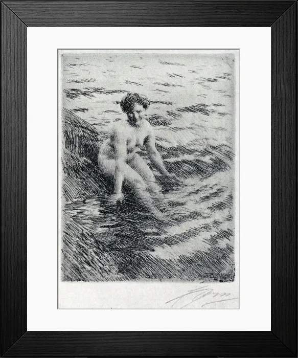 Framed Print : The Bather Framed Print : The Bather