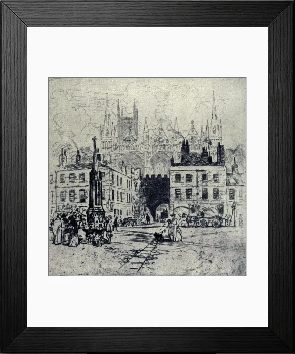 Framed Print : Peterborough Cathedral Framed Print : Peterborough Cathedral