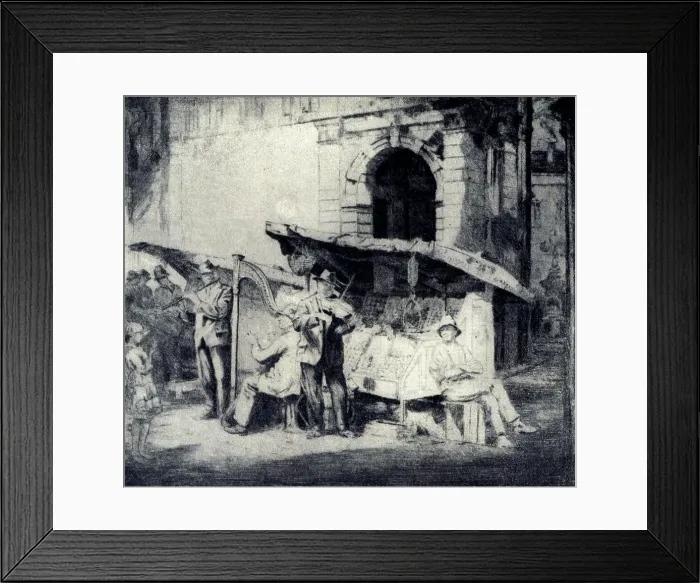 Framed Print : The Street Musicians Framed Print : The Street Musicians