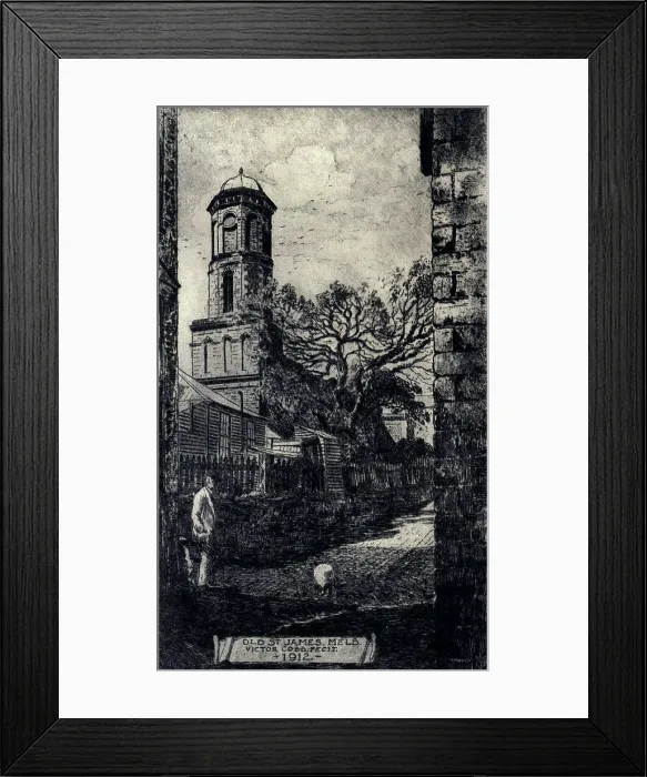 Framed Print : Old St. James, Melbourne Framed Print : Old St. James, Melbourne