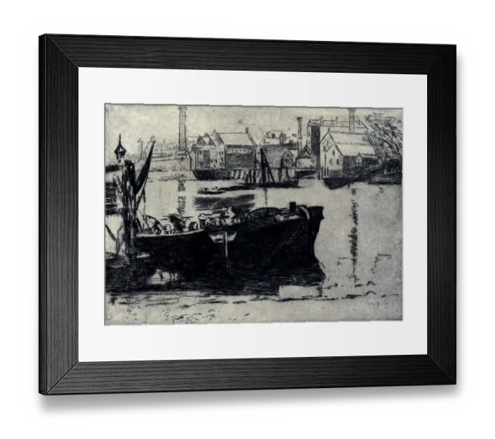 Framed Print : Paper barges Framed Print : Paper barges