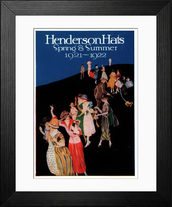 Framed Print : Henderson Hats Advertisement Framed Print : Henderson Hats Advertisement