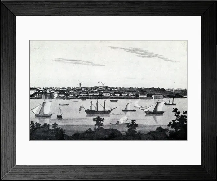 Framed Print : Sydney as Macquarie Found It Framed Print : Sydney as Macquarie Found It