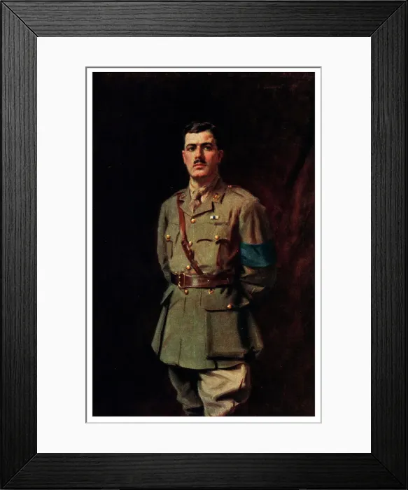 Framed Print : Captain Ralph Longstaff, M. C Framed Print : Captain Ralph Longstaff, M. C