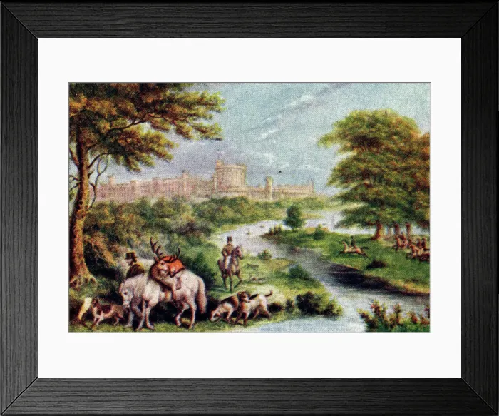 Framed Print : Returning From Hunting, Windsor Framed Print : Returning From Hunting, Windsor