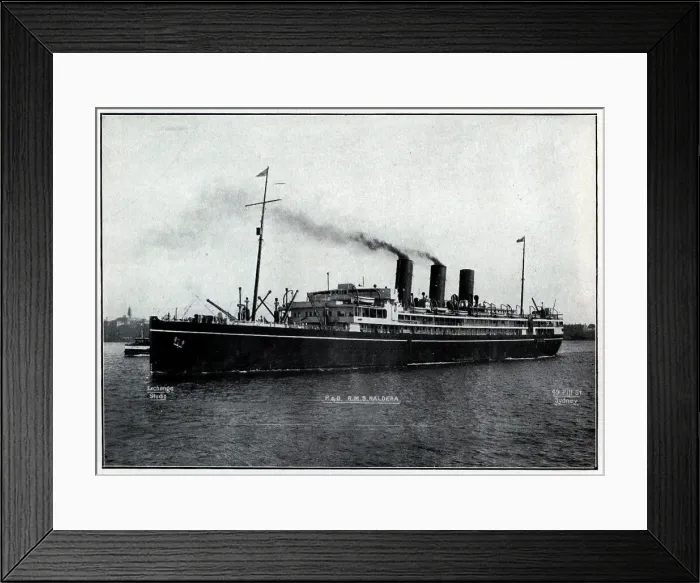 Framed Print : P & O, R. M. S. Naldera Framed Print : P & O, R. M. S. Naldera