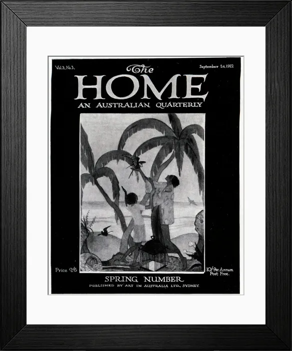 Framed Print : The Home Spring Magazine Cover 1922 Framed Print : The Home Spring Magazine Cover 1922
