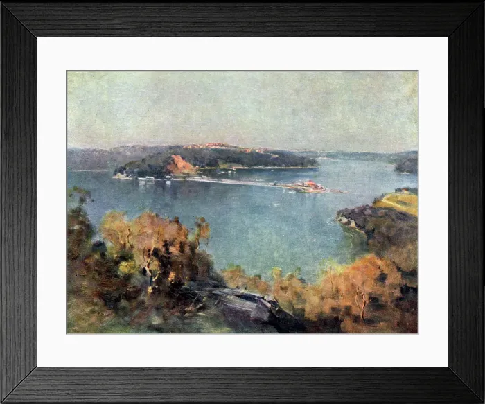 Framed Print : The Spit. A landscape oil painting of The Spit, in New South Wales, Australia Framed Print : The Spit. A landscape oil painting of The Spit, in New South Wales, Australia