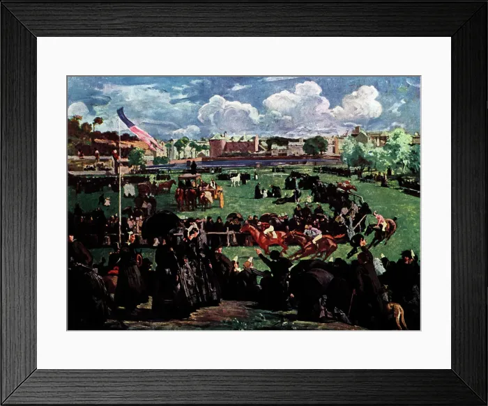 Framed Print : Les Courses Framed Print : Les Courses