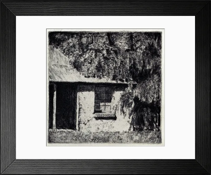 Framed Print : Cottage, Clarendon Framed Print : Cottage, Clarendon
