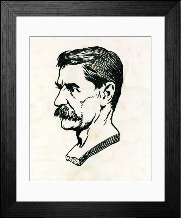 Framed Print : Head Study of a Man Framed Print : Head Study of a Man