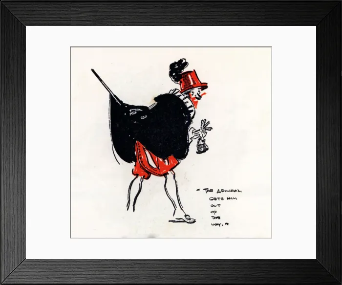 Framed Print : The Admiral Gets Him Out Of The Way Framed Print : The Admiral Gets Him Out Of The Way