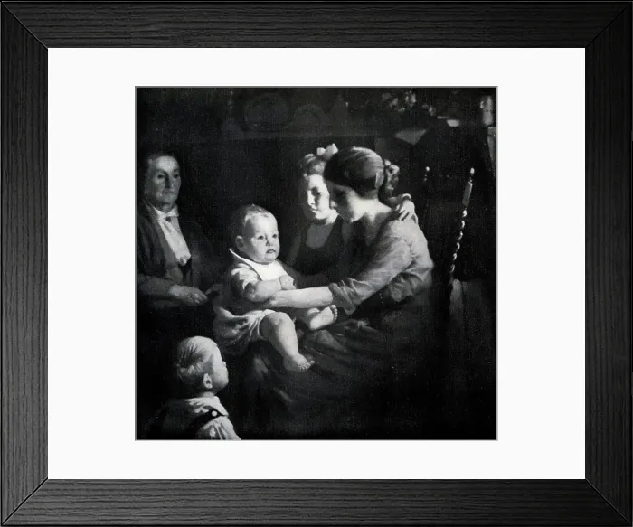 Framed Print : Geoffrey. This painting shows a baby boy, named Geoffrey Framed Print : Geoffrey. This painting shows a baby boy, named Geoffrey