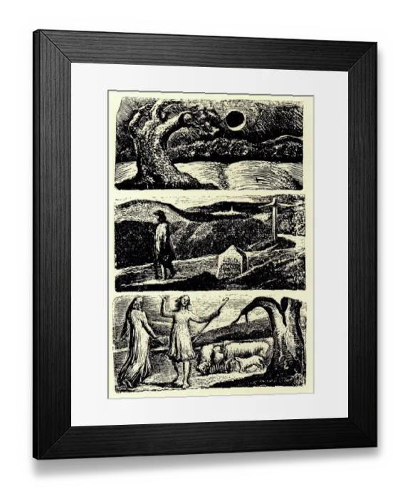 Framed Print : Vergil's First Eclogue Woodcuts Framed Print : Vergil's First Eclogue Woodcuts