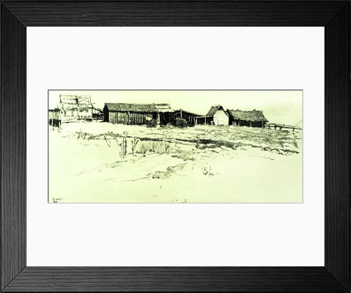 Framed Print : The Farm Sheds Framed Print : The Farm Sheds