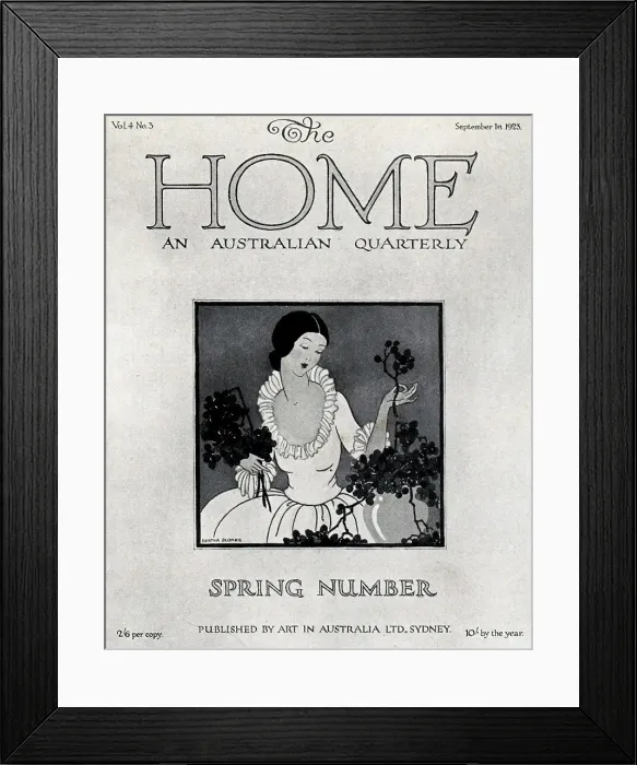 Framed Print : The Home Magazine Cover Advertisement Framed Print : The Home Magazine Cover Advertisement